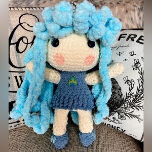 Hank crocheted plushie doll